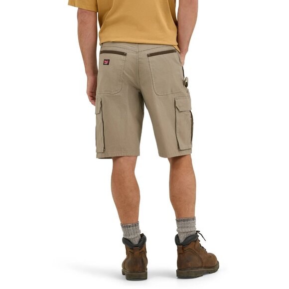 Wrangler Men's Workwear Ranger Short with Stretch, Size 32, Relaxed Fit, Dark - Picture 3 of 5